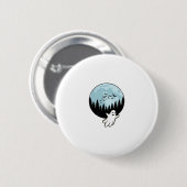 ハロウィーン ゴースト 怖い 森 月 ヴィンテージ_1 缶バッジ (正面&裏面)