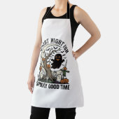 ハロウィーン ゴースト Tシャツ ヴィンテージ 墓地 面白い デザイン エプロン (インサイチュ)