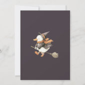 ハロウィーン ゴース グレー キッズ 誕生日 コスチューム パーティー 招待状 (裏面)