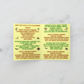 ハロウィーン – サンプルノートサイズアクティビティカード カード (内部)