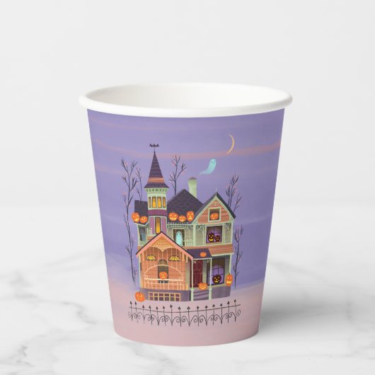 ハロウィーン・ジャック・オ・ランタン・ハース 紙コップ (正面)