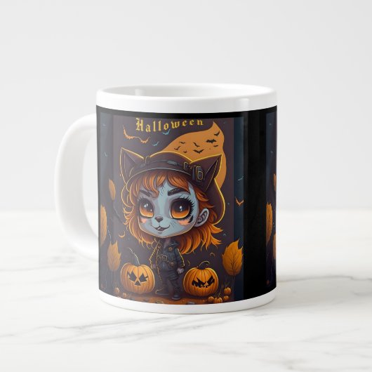 ハロウィーン ジャンボコーヒーマグカップ (正面左)