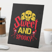 ハロウィーン。スウィート不気味と 台座サイン (インサイチュ)