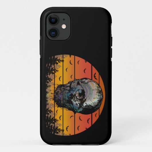 ハロウィーン スカル 怖い Case-Mate iPhoneケース (裏面)