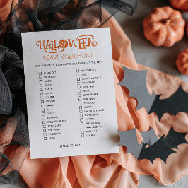 ハロウィーン スキャベンジャーハント パーティーゲーム カード