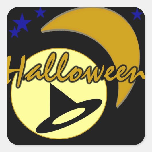 ハロウィーン スクエアシール (正面)