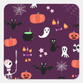 ハロウィーン スクエアシール (正面)
