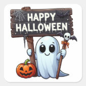 ハロウィーン スクエアシール (正面)