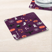 ハロウィーン スクエアペーパーコースター (アングル)