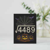 ハロウィーン スクエア・ルート4489 デザイン シーズンポストカード (スタンド正面)