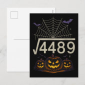 ハロウィーン スクエア・ルート4489 デザイン シーズンポストカード (正面/裏面)