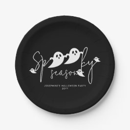 ハロウィーン スクリプト おばけ Spooky Season ペーパープレート