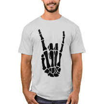 ハロウィーン スケルトンの手 ユニセックスTシャツ