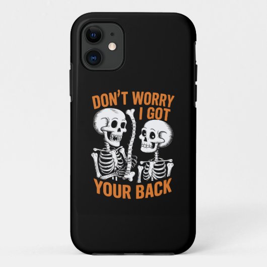 ハロウィーン スケルトン大丈夫僕が後ろにいるよ Case-Mate iPhoneケース (裏面)