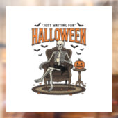 ハロウィーン スケルトン おもしろ ヴィンテージ_1 ウィンドウサイン (シート2)