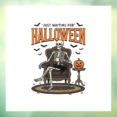 ハロウィーン スケルトン おもしろ ヴィンテージ_1 ウィンドウサイン (シート3)