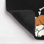 ハロウィーン スケルトン シュナウザー 愛犬家 スケルトンドッグTシャツ S マウスパッド (コーナー)