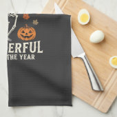 ハロウィーン スケルトン ダンス パンプキン 秋 キッチンタオル (四つ折り)