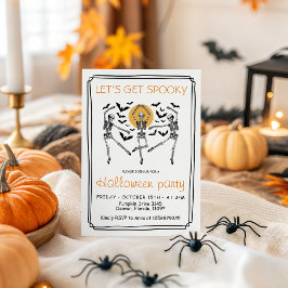 ハロウィーン スケルトン ダンス 招待状