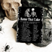 ハロウィーン スケルトン 名前をつけろ ケーキ ブライダル ゲーム 招待状