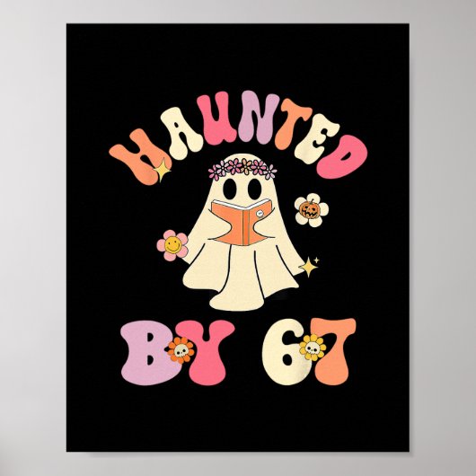 ハロウィーン スケルトン 6 7 ナンバー ポスター (正面)