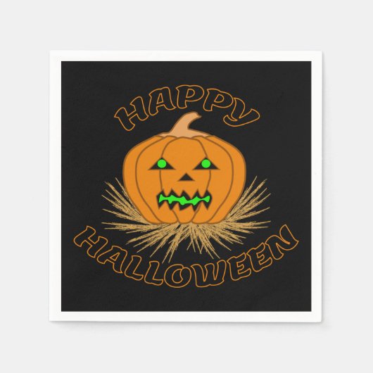 ハロウィーン スタンダードカクテルナプキン (正面)
