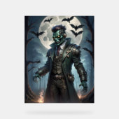 ハロウィーン・スチームパンクフランケンシュタインの怪物 アクリルサイン (正面)