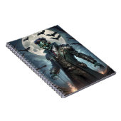 ハロウィーン・スチームパンクフランケンシュタインの怪物 ノートブック (右側)