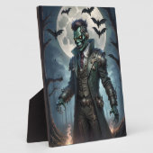 ハロウィーン・スチームパンクフランケンシュタインの怪物 フォトプラーク (側面)