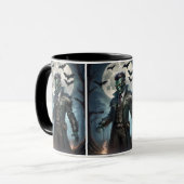 ハロウィーン・スチームパンクフランケンシュタインの怪物 マグカップ (正面左)