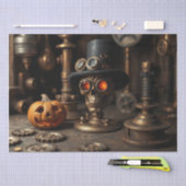 ハロウィーン スチームパンク スカル 薄葉紙 (クラフト)