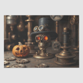 ハロウィーン スチームパンク スカル 薄葉紙