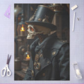 ハロウィーン スチームパンク スケルトン 薄葉紙 (クラフト)