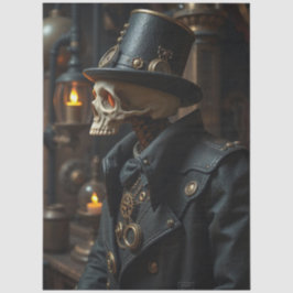 ハロウィーン スチームパンク スケルトン 薄葉紙