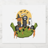 ハロウィーン スパークリングワインラベル (シングルラベル)