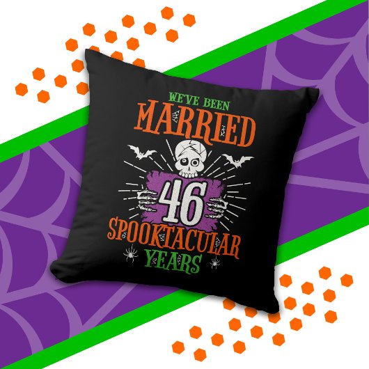 ハロウィーン スプーキータキュラー 46周年 結婚記念日 クッション