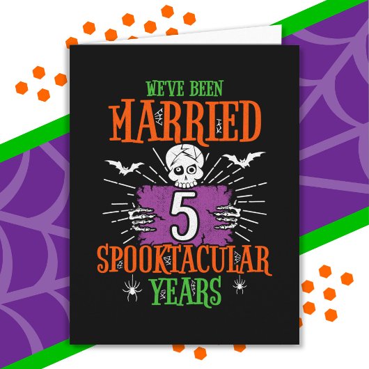 ハロウィーン スプーキータキュラー 5周年結婚記念日 カード