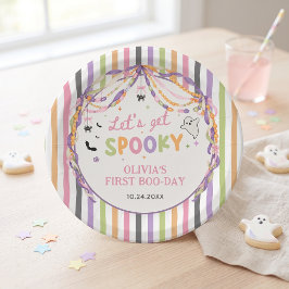 ハロウィーン スプーキー おもしろ ガール 誕生日 ペーパープレート