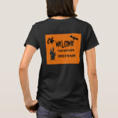 ハロウィーン スプーキー お化け屋敷 女性用Tシャツ Tシャツ (裏面)