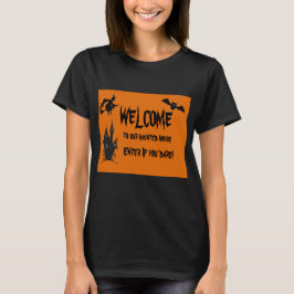 ハロウィーン スプーキー お化け屋敷 女性用Tシャツ Tシャツ