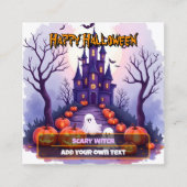 ハロウィーン スプーキー かわいい 人気 コレクション スクエア名刺 (正面)