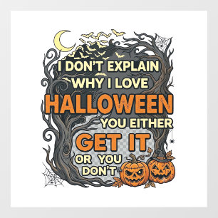 ハロウィーン スプーキー ツリー カボチャ コウモリ クモの巣 ウィンドウサイン
