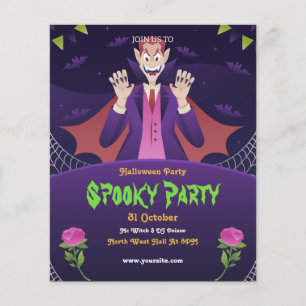 ハロウィーン スプーキー ナイト パーティー ハロウィーン パーティー チラシ