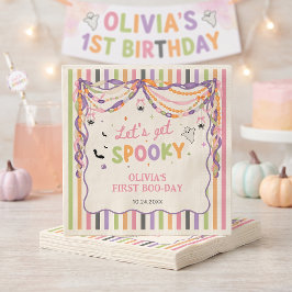 ハロウィーン スプーキー ファン ガール 誕生日 パーティー ナプキン スタンダードカクテルナプキン
