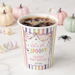 ハロウィーン スプーキー ファン 女の子 誕生日 ペーパークラブ 紙コップ