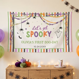 ハロウィーン スプーキー ファン 誕生日パーティー 横断幕