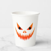 ハロウィーン スプーキー フェイス 紙コップ (正面)