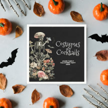 ハロウィーン スプーキー フラワー ブラック コスチューム & カクテル