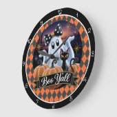 ハロウィーン スプーキー ブーヤル ラージ壁時計 (傾斜)