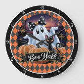ハロウィーン スプーキー ブーヤル ラージ壁時計 (正面)